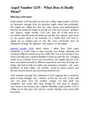 Angel Number 1219 – What Does It Really Mean?