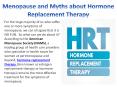 Menopause and Myths about Hormone Replacement Therapy PowerPoint PPT Presentation