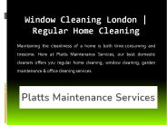 Window Cleaning London | Regular Home Cleaning