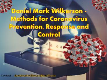Daniel Mark Wilkerson - Information about COVID-19
