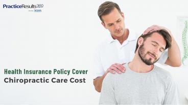 Health Insurance Policy Cover Chiropractic Care Cost