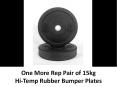 Onemorerep 15kg Rubber Bumper Plates Pair PowerPoint PPT Presentation