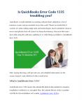What is Error Code 1335 in QuickBooks Desktop? PowerPoint PPT Presentation