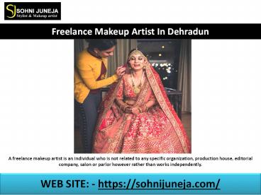 Freelance Makeup Artist In Dehradun