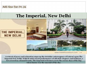 The Imperial, New Delhi