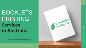 Recycled Booklets Reports Printing by Sustainable Printing Co