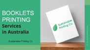 Recycled Booklets Reports Printing by Sustainable Printing Co