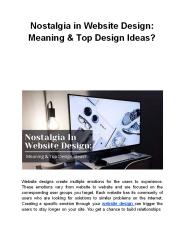 Nostalgia in Website Design: Meaning & Top Design Ideas?