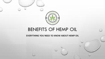 Benefits of Hemp Oil
