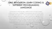Qin1 Education: Learn Coding & Different Programming Language
