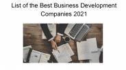 Best Business Development Companies 2021