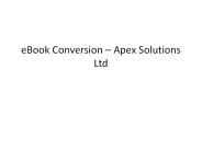 eBook Conversion – Apex Solutions Ltd (1)