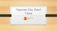 supreme day panel chart | Satta Matka Live
