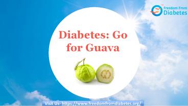 Top 5 Benefits Guava for Diabetes