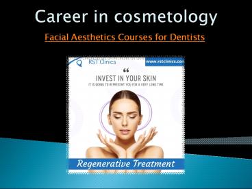 Career in cosmetology