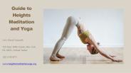 Guide on Heights Meditation and Yoga