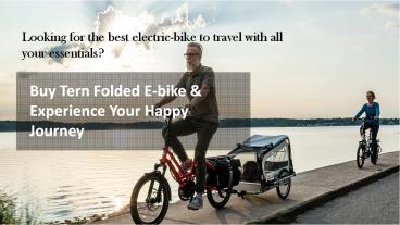 Best Place to Find Tern Folded E-bike Online