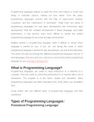 12 Best Programming Languages for Web & App Development