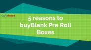 Blank Pre Roll Boxes