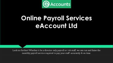 Online Payroll Services – eAccount Ltd