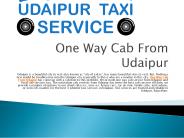 One Way Cab From Udaipur