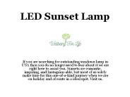 LED Sunset Lamp | Well Being