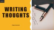 Writings Thoughts | PB King-SR