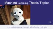Machine Learning Thesis Topics - Words Doctorate