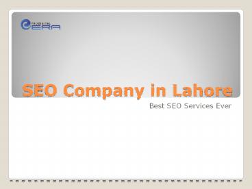 SEO Company in Lahore