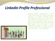 Linkedin Profile Professional