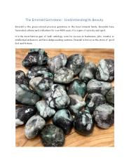 The Emerald Gemstone - Understanding Its Beauty