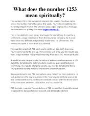 What does the number 742 mean spiritually?