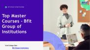 Top Masters course in Dehradun | BFIT