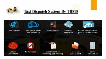 Taxi Dispatch System - Taxi Software - TBMS
