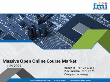 Massive Open Online Course Market