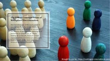 The 8 Most Common Forms of Workplace Discrimination