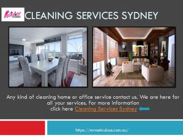 Best Cleaning Services Sydney