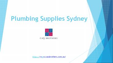 Plumbing Supplies Sydney