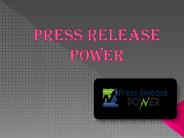 PRESS RELEASE DISTRIBUTION SERVICE