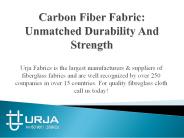 Carbon Fiber Fabric: Unmatched Durability And Strength