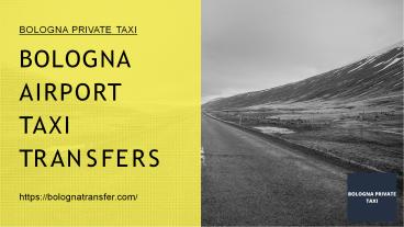 Taxi bologna parma