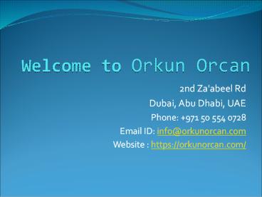 Orkun Orcan - Food Photographer Dubai