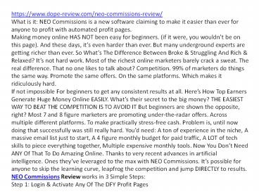 Neo Commissions Review