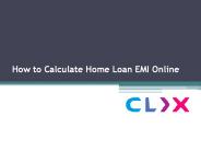 How to Calculate Home Loan EMI Online