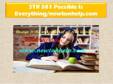 STR 581 Possible Is Everything/newtonhelp.com