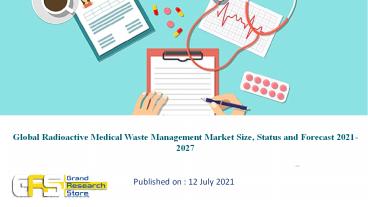 Global Radioactive Medical Waste Management Market Size, Status and Forecast 2021-2027