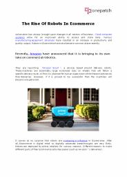 The Rise Of Robots In Ecommerce (1)
