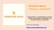 Best Designer Wedding Sherwani Online - Frontier Raas
