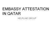 Embassy attestation in qatar