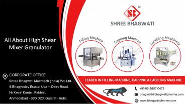 All about High Shear Mixer Granulator